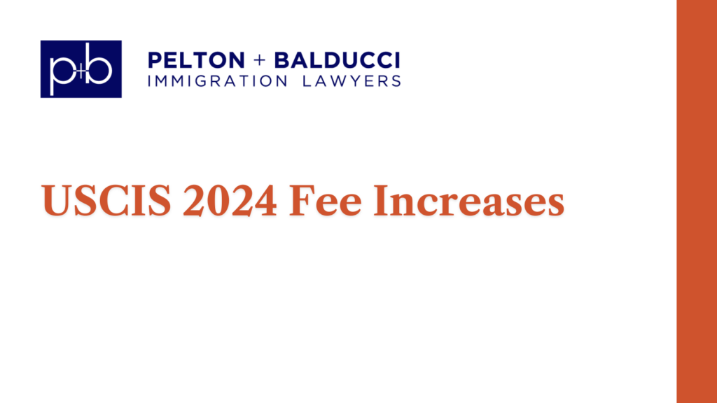 USCIS 2024 Fee Increases